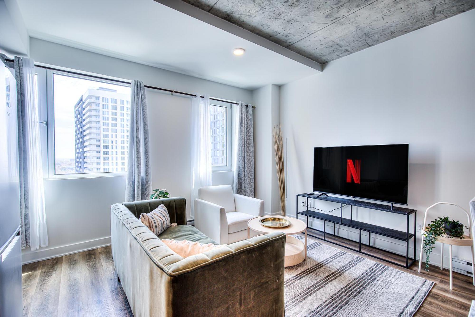 2Br+Gym For Vip Corporate & Students Downtown Mtl Lejlighed Montréal Eksteriør billede